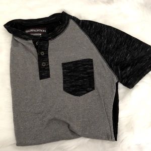 Henley T-shirt with pocket